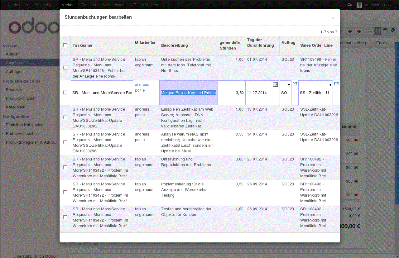 Odoo text and image block